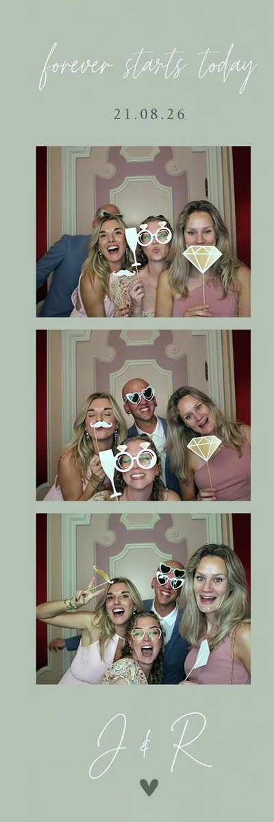 Vers geprinte BoothBazen-fotostrip